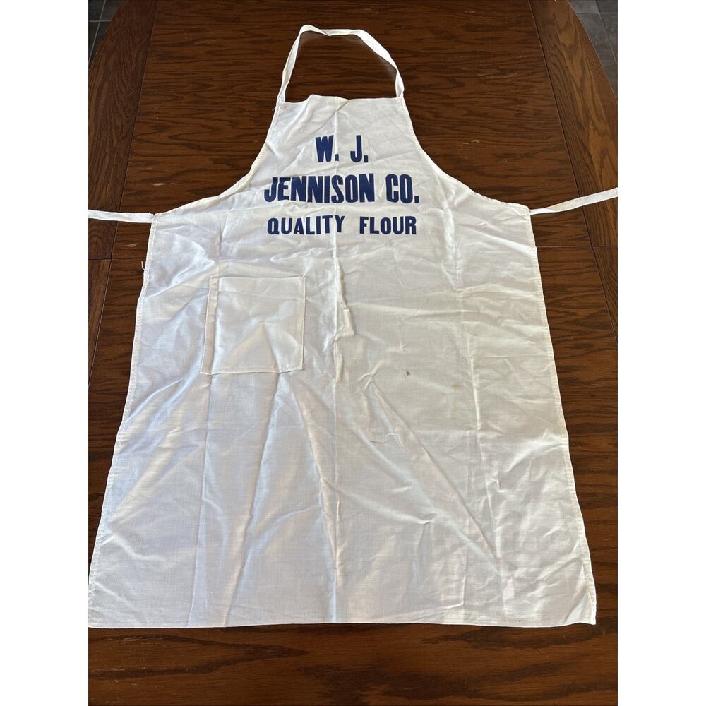 Vintage W.J. Jennison Co. Quality Flour Apron 30s 40s 50s
